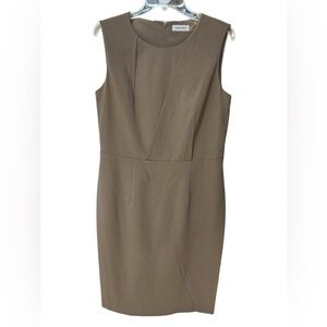 Calvin Klein Tan  Midi Dress